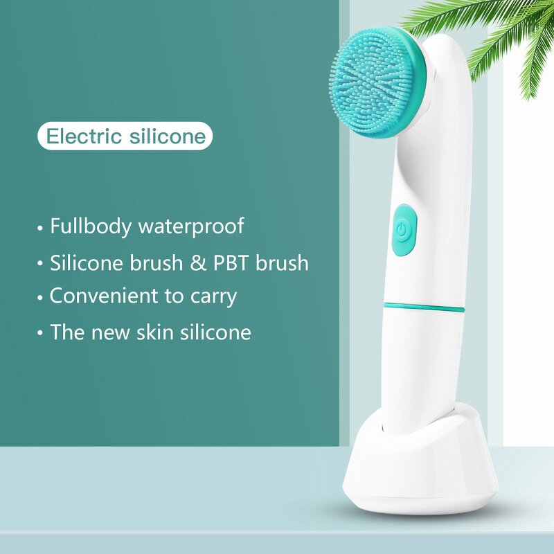 Electric Facial Cleansing Brush - Multifunctional Exfoliator for Home and Car