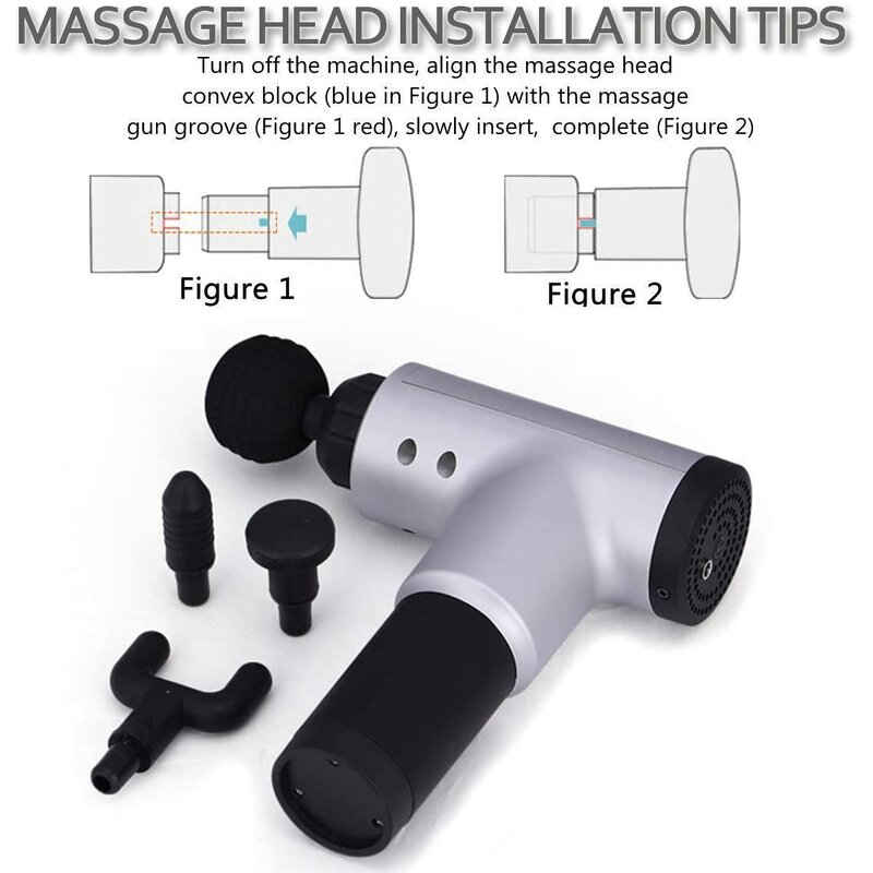 2022 Mini Massage Gun - Foldable Heating Vibration Brushless Motor ABS Material
