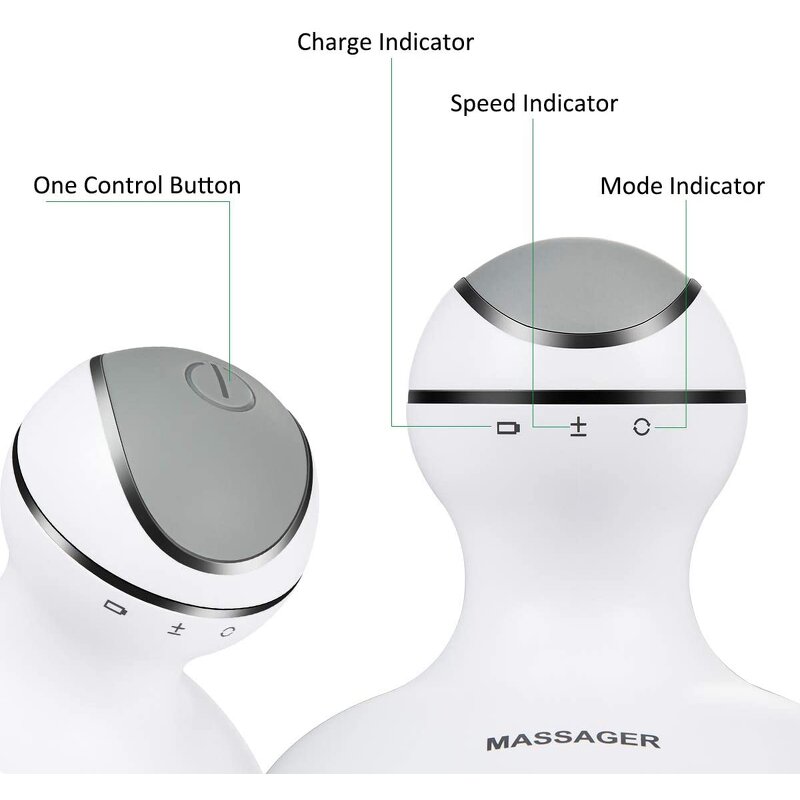 Cordless Percussion Massager - Deep Tissue Handheld for Back Body Pain Relief