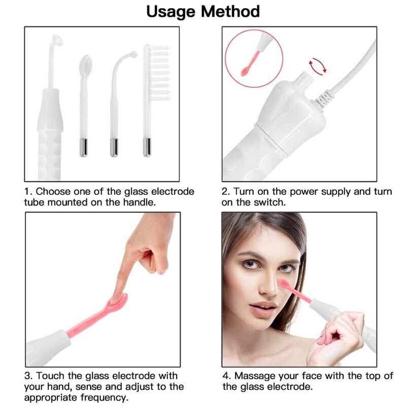 High Frequency Facial Wand - 2-in-1 Portable RF Microneedling Skin Care Machine