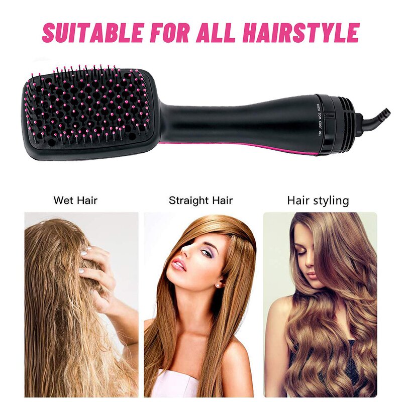 One Step Hot Air Brush - Multifunctional Electric Hair Dryer Comb for Women