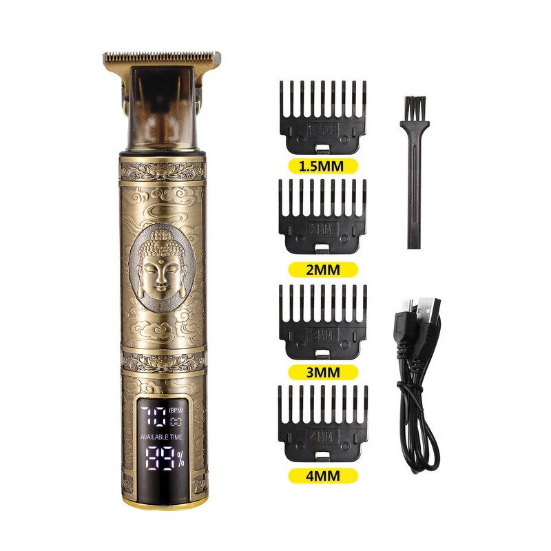 Hair Clipper Trimmer - Baldheaded Zero Gapped Detail Beard Shaver for Men
