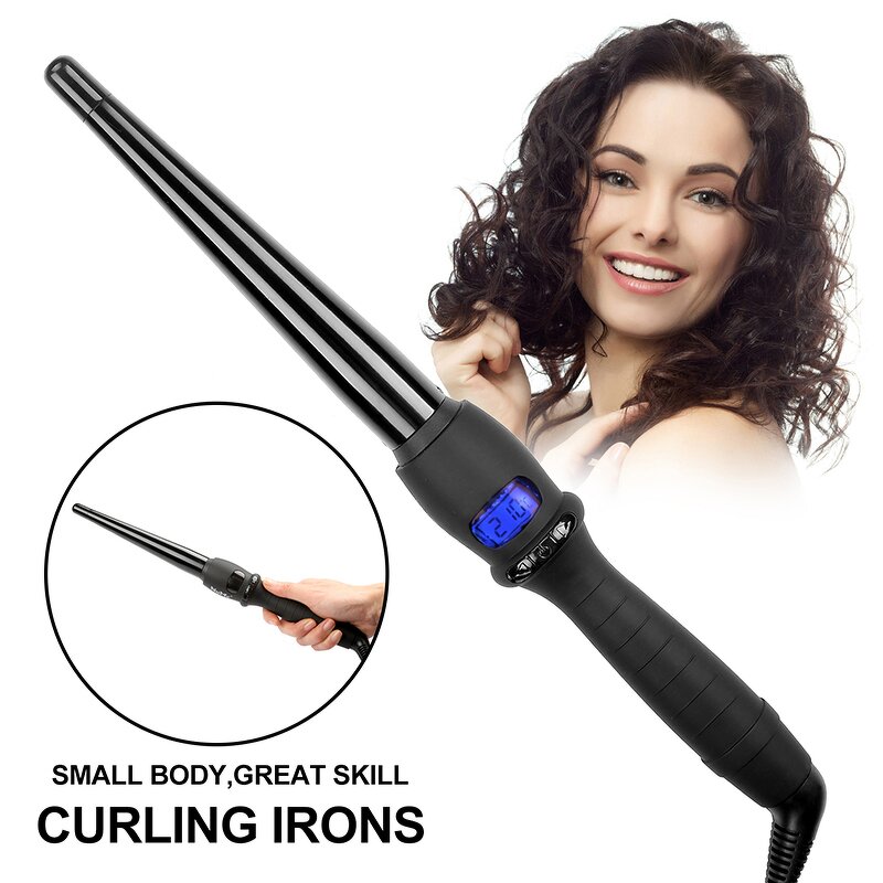 Salon Hair Curler - Rotating LCD Ceramic Ionic PTC Heater Waver Household