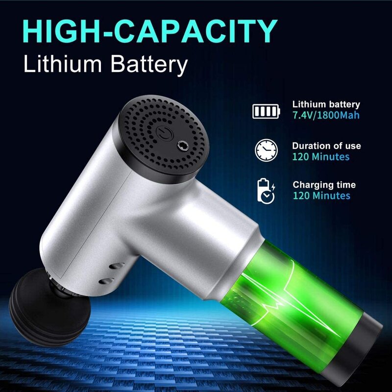 Handheld Vibration Massager - Electric Back Body Muscle Massage Machine