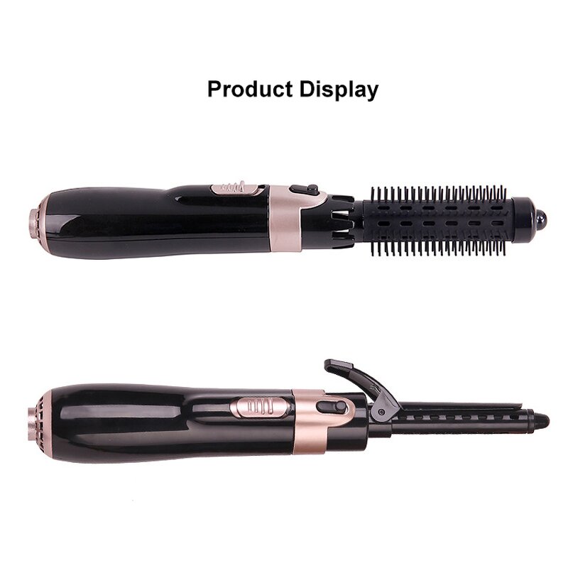 Hair Blower Brush - 4-in-1 Negative Ion Dryer Curler Straightening Brush
