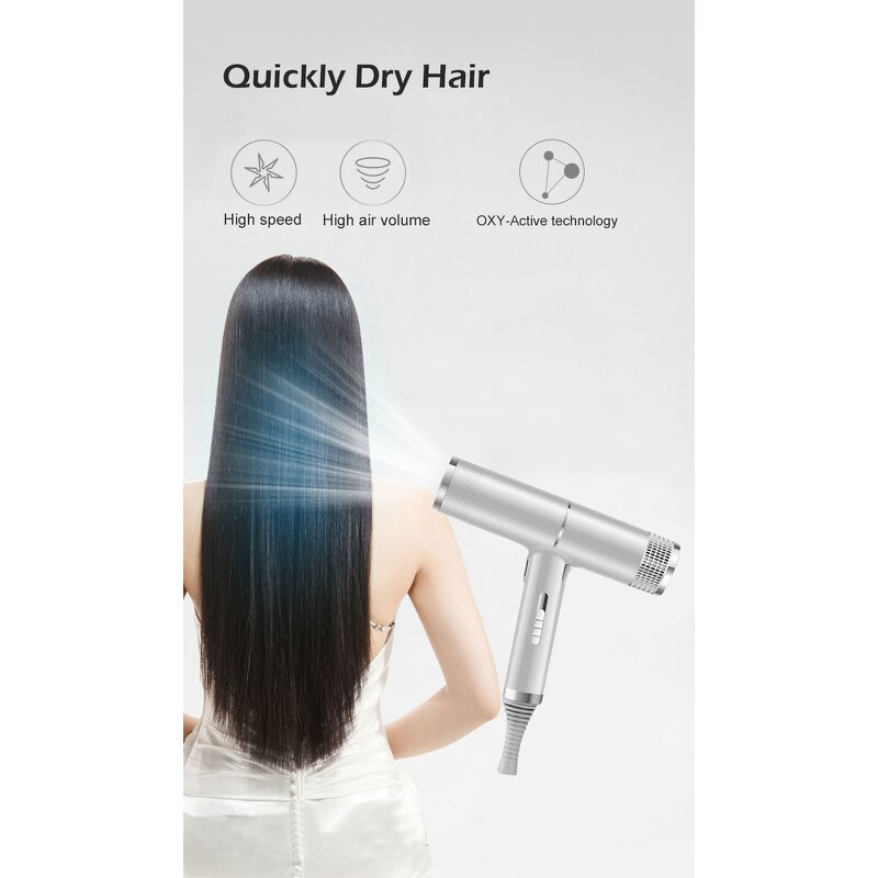 Professional Hair Dryer - Mini Negative Ions High Quality Leafless Blow Dryer