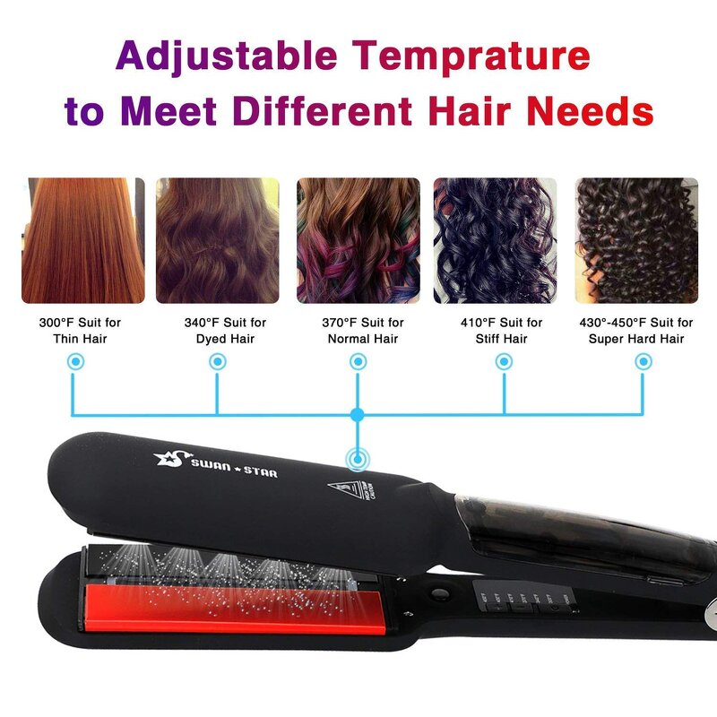 Steam Infrared Hair Straightener - Professional Hair Treatment New Arrival Flat Iron