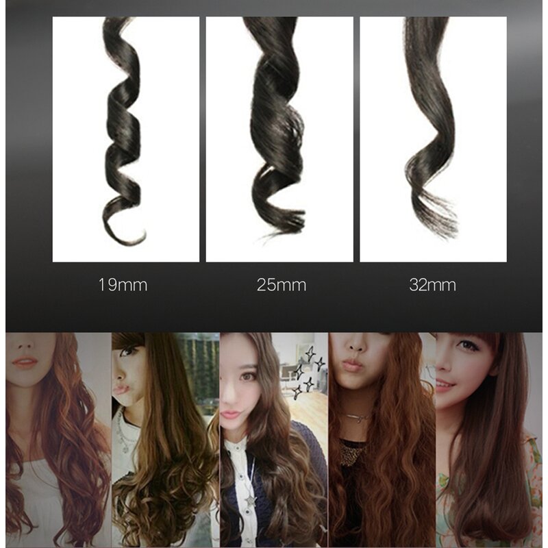 Salon Hair Curler - Rotating LCD Ceramic Ionic PTC Heater Waver Household