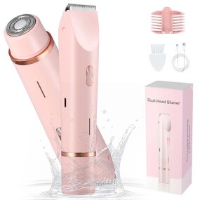 Cordless Electric Razor - Ladies Rechargeable Mini Painless Hair Shaver for Home