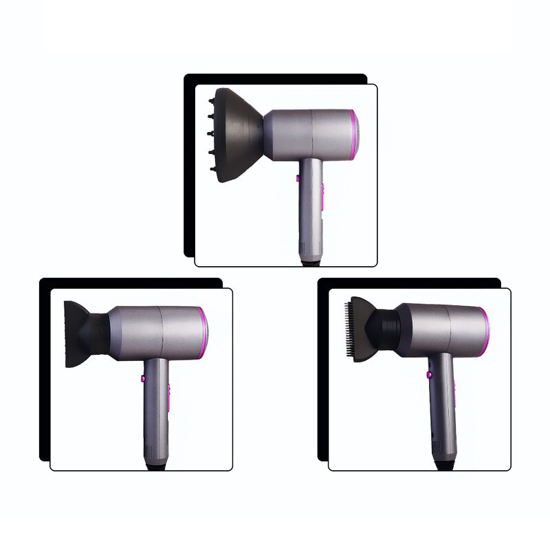 Negative Ion Hair Dryer - Lightweight Salon Styler Household with Comb Attachment