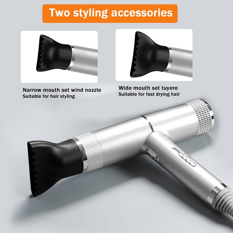 Professional Hair Dryer - Mini Negative Ions Portable Leafless Hair Blower