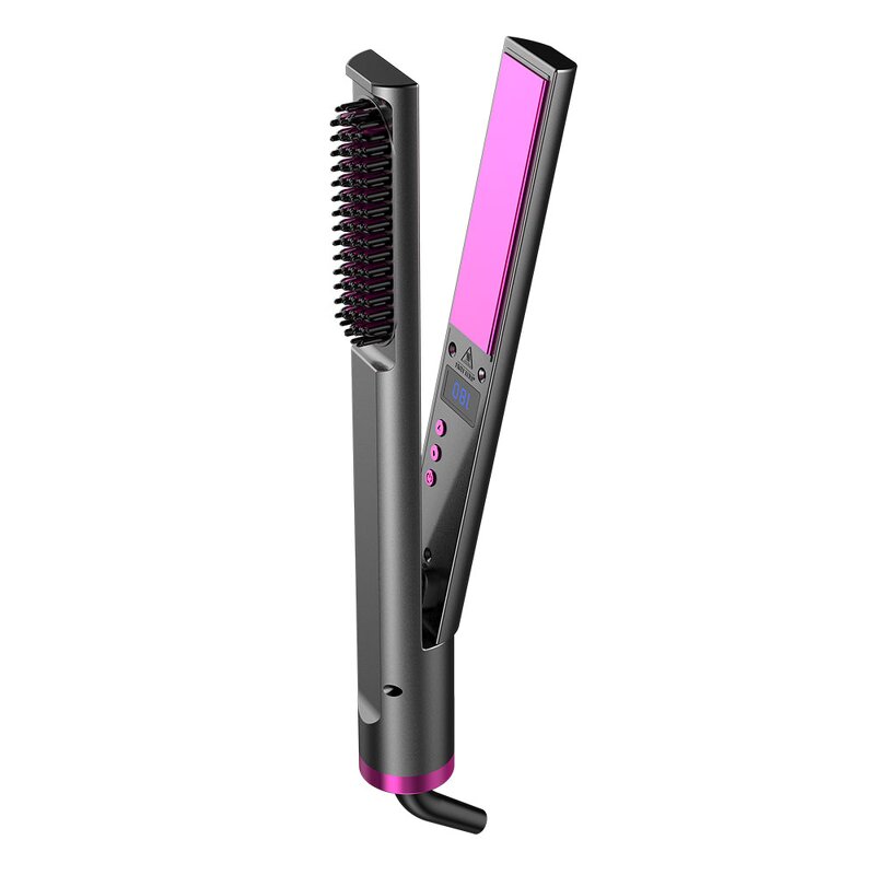 2-in-1 Hair Flat Iron - Professional Titanium Fast Heating 470F Styling Tool
