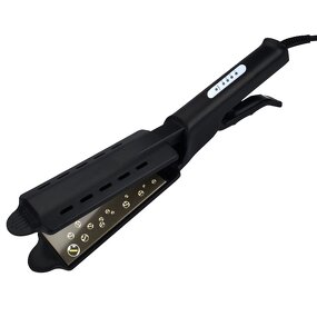 Ceramic Ionic Flat Iron - Four-gear Temperature Steam Hair Straightener Crimper