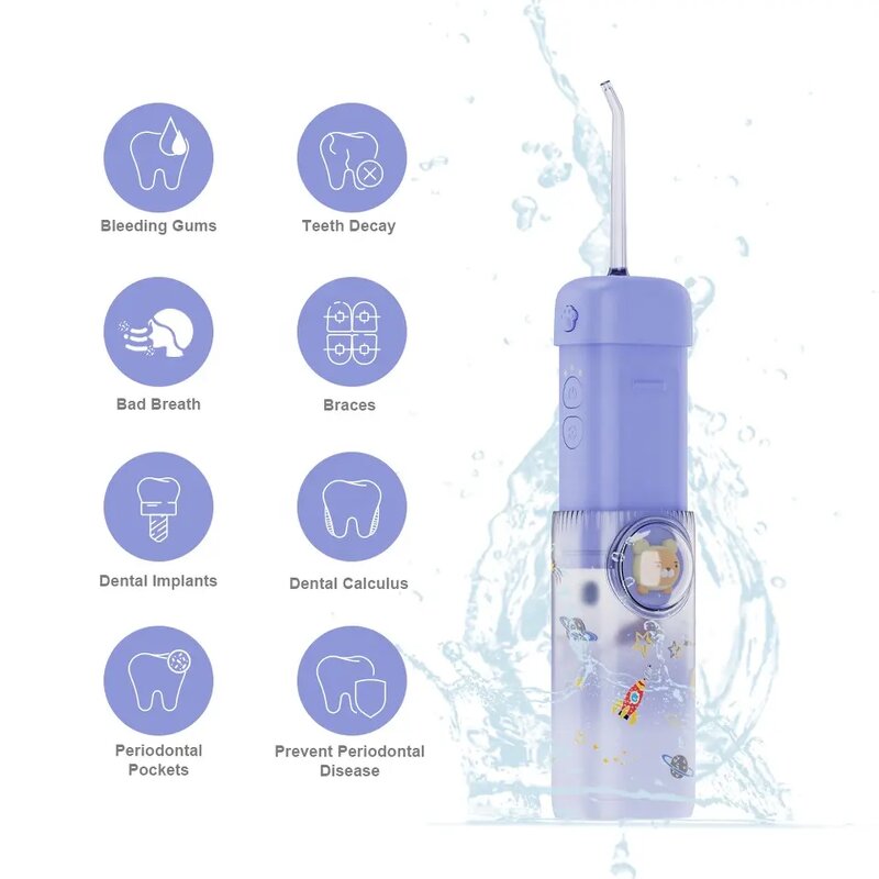 Oral Irrigator Manufacturer - Children Cartoon IPX7 Waterproof 130ML