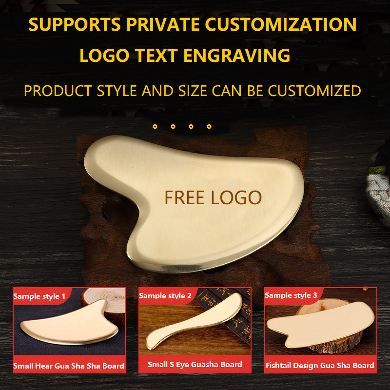 Facial Massager Manufacturer - Brass Scraping Board for Skin Tightening