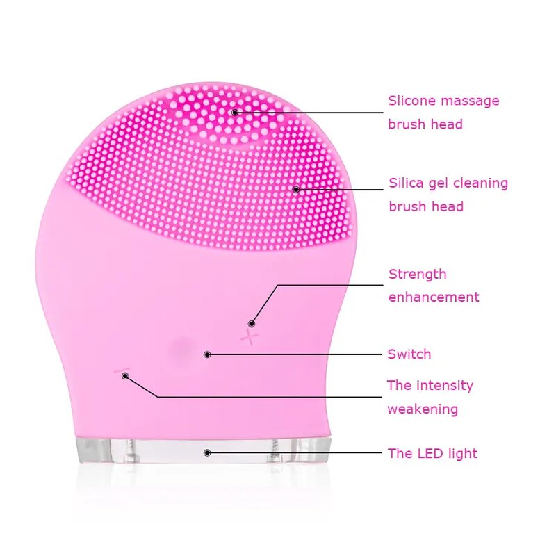 Facial Cleansing Brush Manufacturer - Mini Electric Rechargeable Silicone