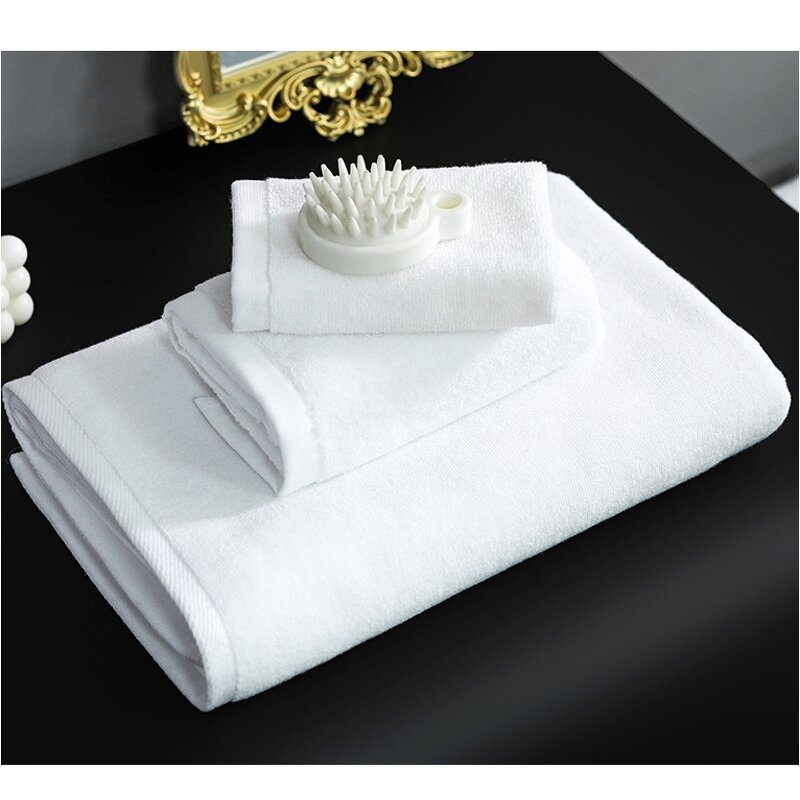 Bath Towel Set Manufacturer - 32-Ply Pure White for Hotels & Salons
