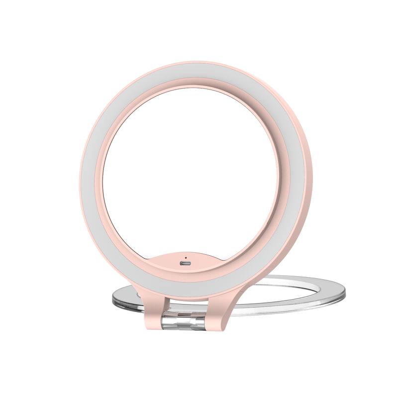 Travel Mirror Manufacturer - Portable Foldable 3 Color LED 10x Magnifying