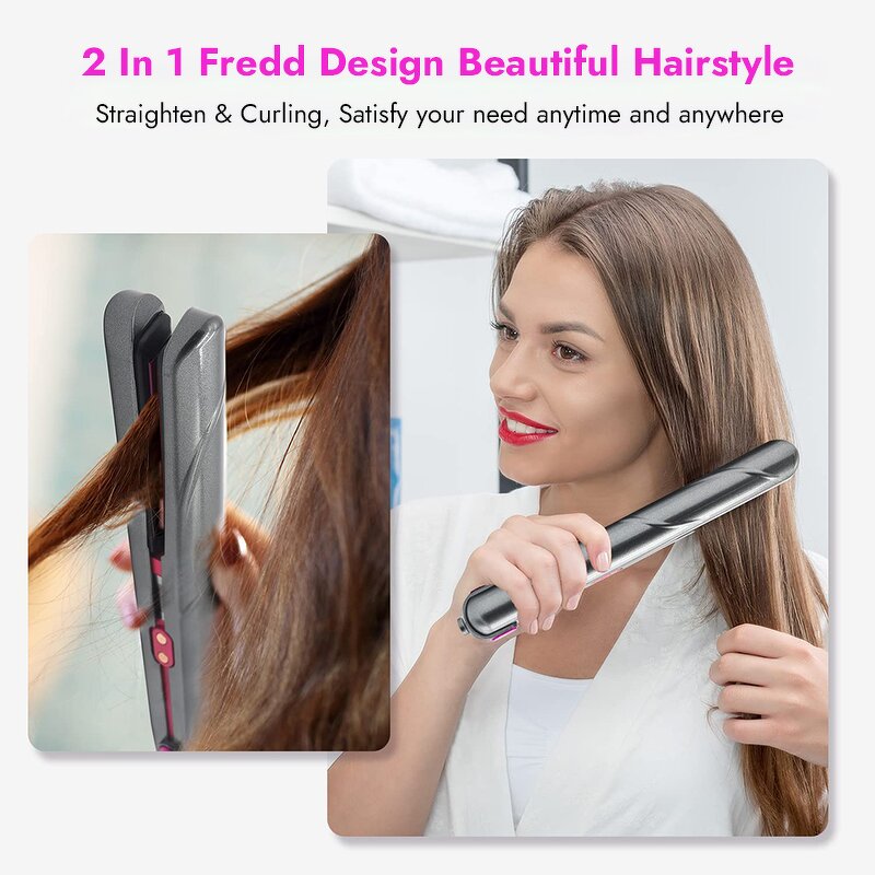 Hair Straightening Brush Manufacturer - Electric LCD Touch Screen with 13 Temp Setting