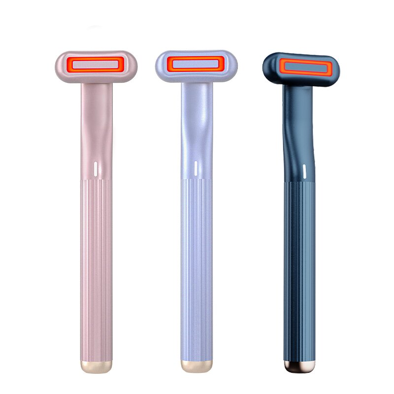 LED Facial Skincare Wand Manufacturer - 5 In1 Dual Color Red Blue Light Therapy