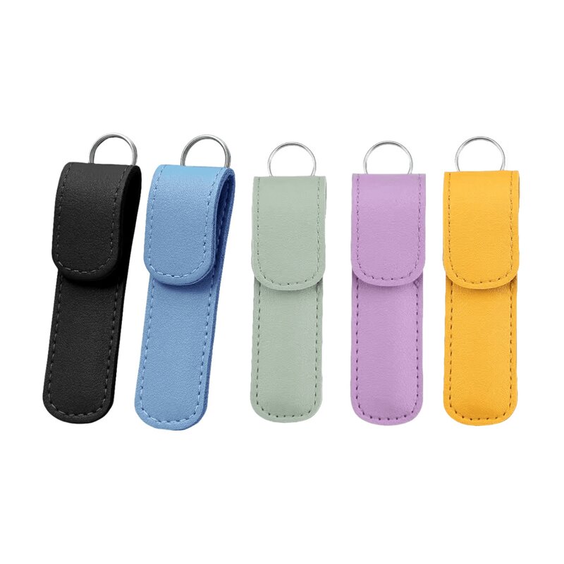 Glass Nail Buffer - Nano File with Green Leather Case Finger Care Gift