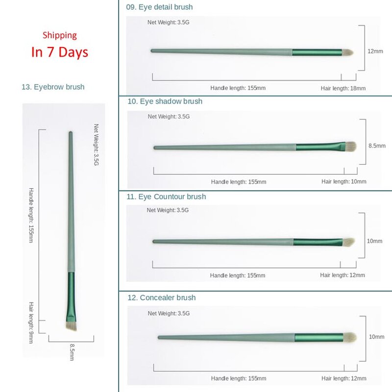 Single Makeup Brush - Women Face Eyeshadow Cosmetics Wand Beauty Tool