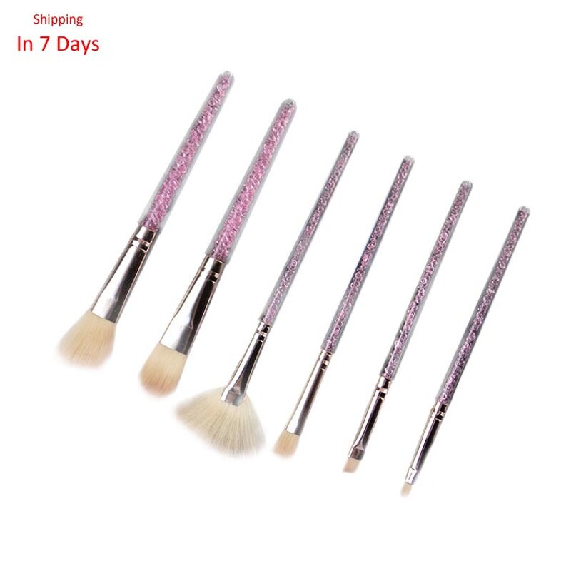 12pcs Makeup Brush Set - Synthetic Hair Foundation Powder Highlighter Eye Tool