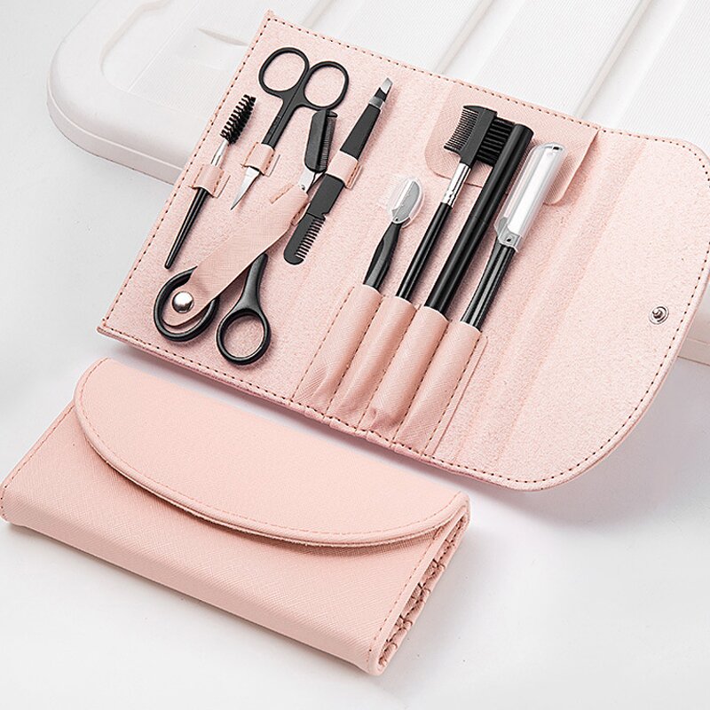 6/9Pcs Blackhead Remover Kit - Stainless Steel Blemish Acne Extractor with Leather Case