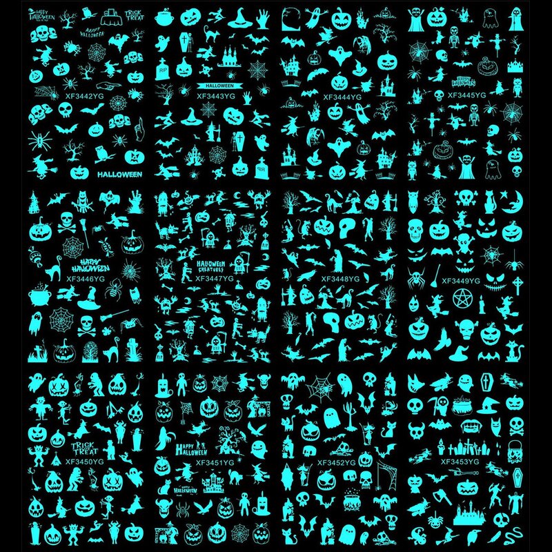 Aurora Nail Rhinestones - Multi Shapes 3D Glass AB Crystal Flat Back Gem Charms