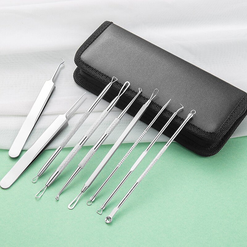 Mini Grooming Scissors - Stainless Steel Curved Round Tip Eyebrow Eyelash Nose Hair Tool