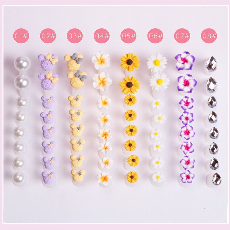 Nail Art Sticks - 100 Pcs/Bag Double Sided Cuticle Pusher Multicolor Wood