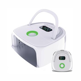 96w UV LED Nail Lamp - Portable Cordless USB Desk Dryer for Salon Home