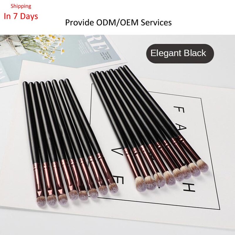 13pcs Makeup Brush Set - Custom Logo Vegan Green Synthetic Hair Cosmetic Tool