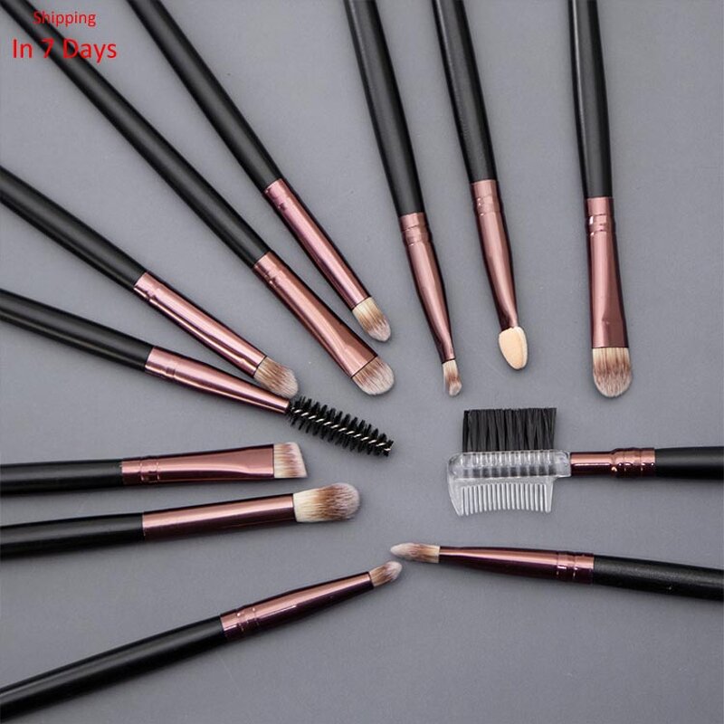 6pcs Makeup Brushes Kit - Pink Glitter Plastic Handle Foundation Cosmetic Tool