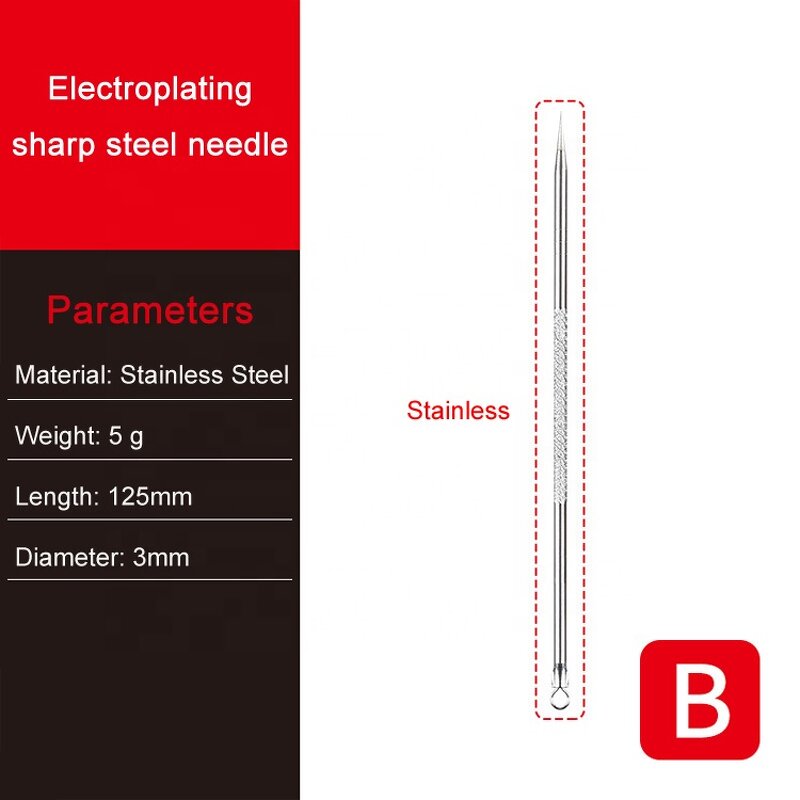 Blackhead Acne Tool - Professional Stainless Steel Comedone Pimple Extractor Kit