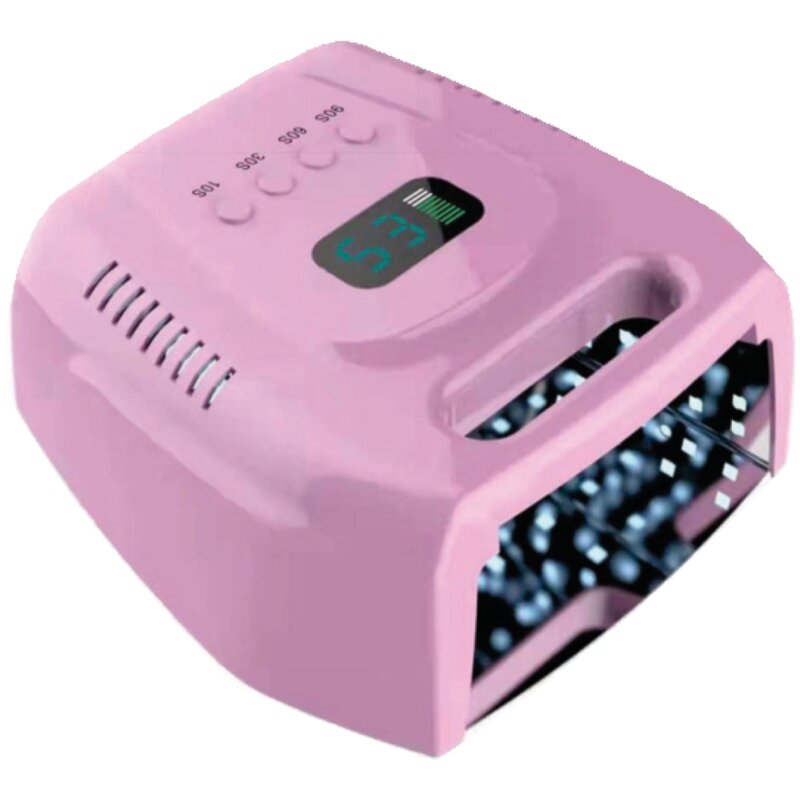 96w UV LED Nail Lamp - Portable Cordless USB Desk Dryer for Salon Home
