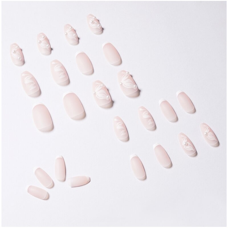 Christmas Press on Nails - Long Stiletto Custom Medium Acrylic Oval Fake Nails