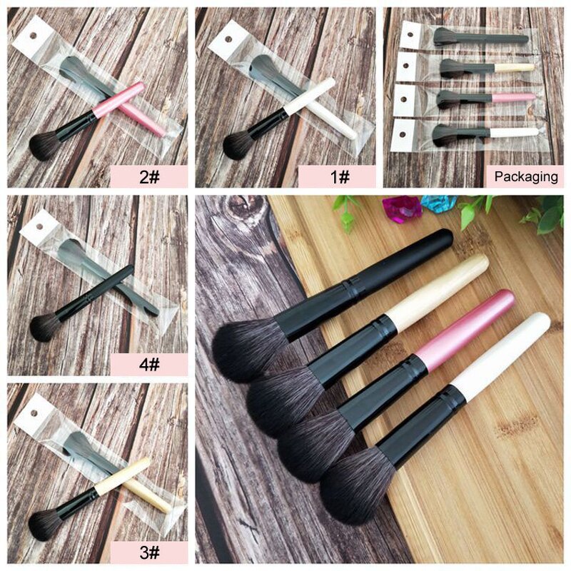 Foundation Makeup Brush - Nylon Bristle BB Cream Blush Facial Beauty Tool