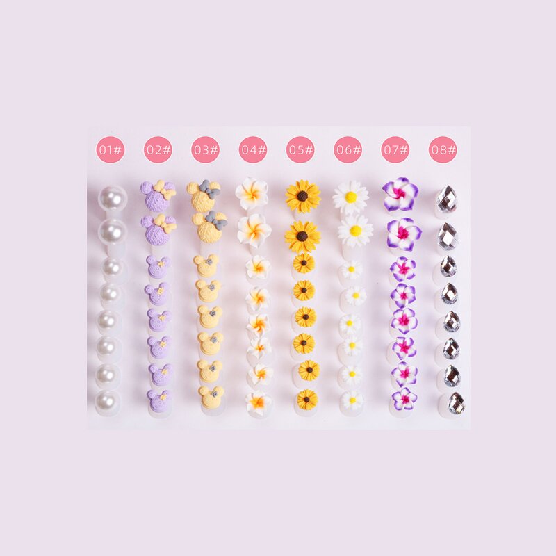 Nail Art Sticks - 100 Pcs/Bag Double Sided Cuticle Pusher Multicolor Wood