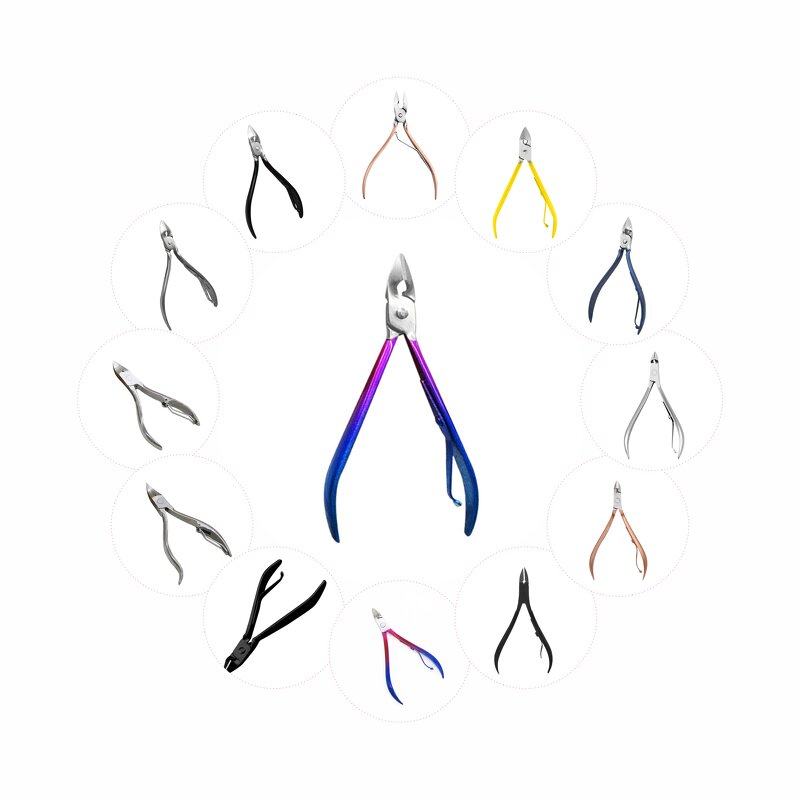 Professional Cuticle Nipper - High Quality Stainless Steel Sharpening Colorful Scissors