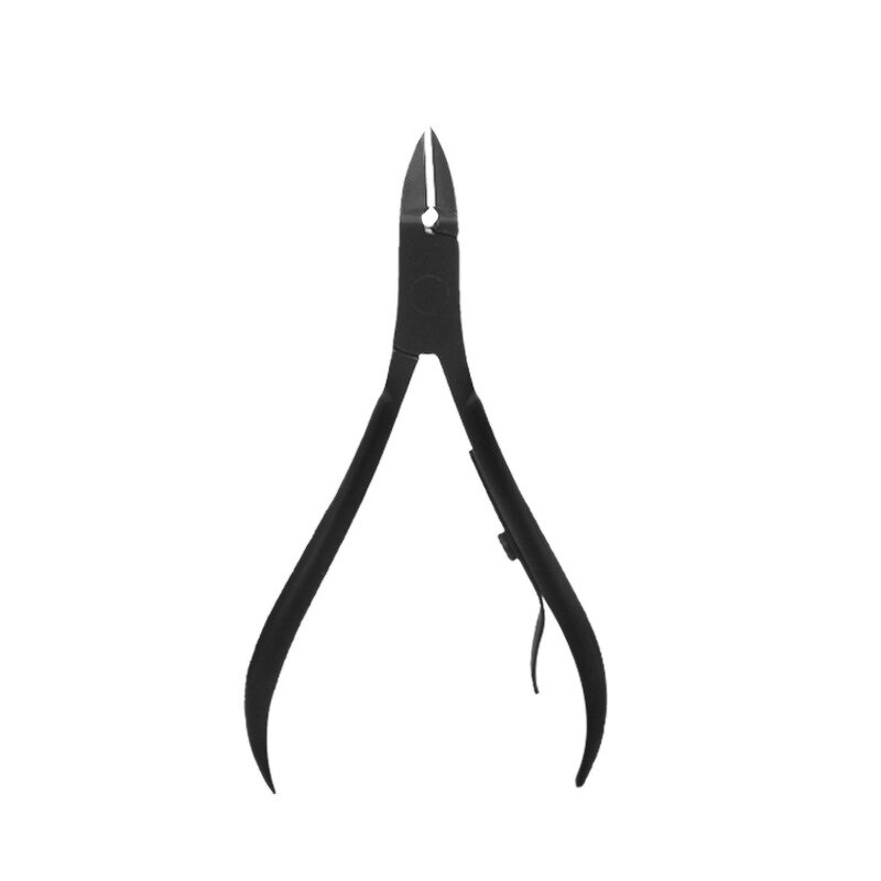 Black Cuticle Nippers - Professional Stainless Steel Manicure Dead Skin Scissors