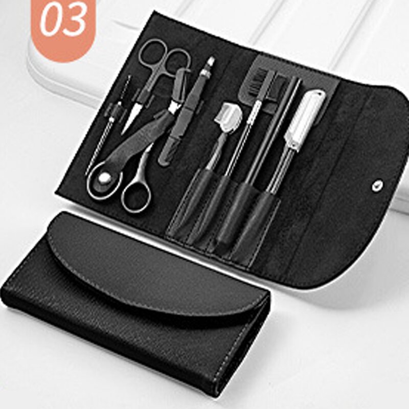 6/9Pcs Blackhead Remover Kit - Stainless Steel Blemish Acne Extractor with Leather Case