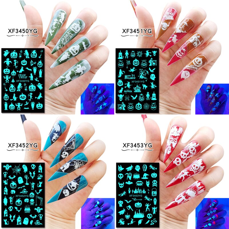 Aurora Nail Rhinestones - Multi Shapes 3D Glass AB Crystal Flat Back Gem Charms