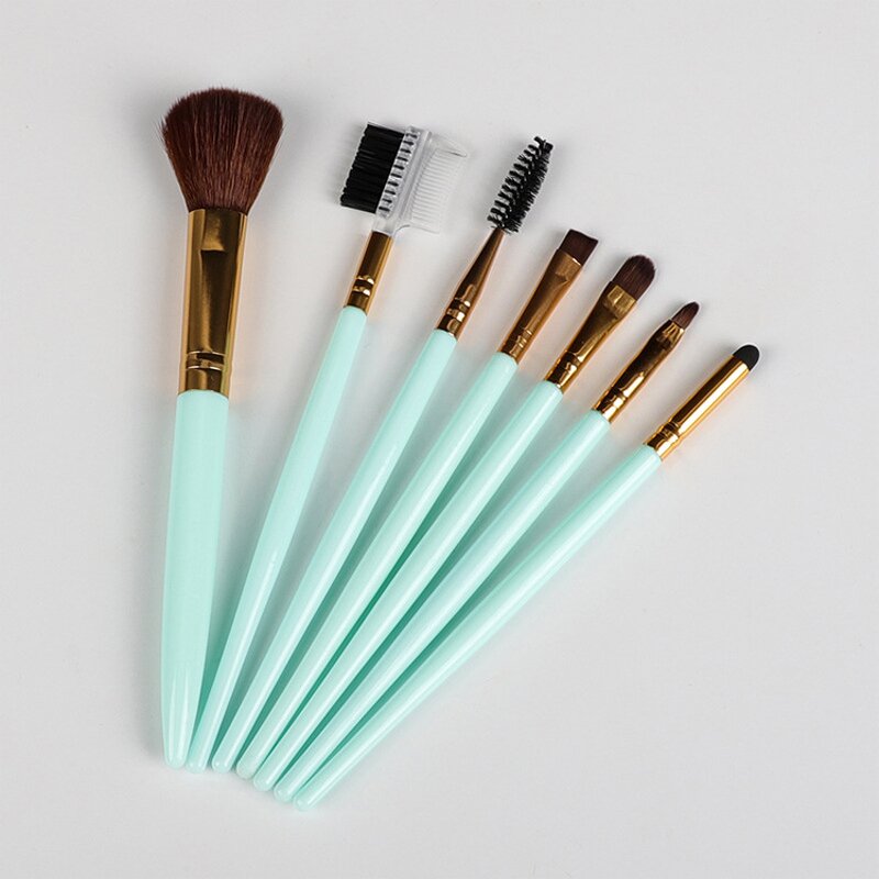 5pcs Makeup Brush Set - Synthetic Vegan Black Cosmetic Beauty Tool