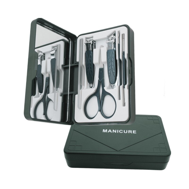 6pcs Nail Grooming Kit - High-end Stainless Steel Professional with Mirror Case