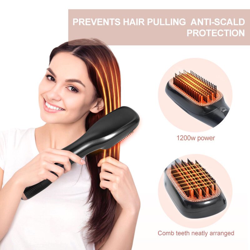 Hot Air Brush Manufacturer - Customized 1000W 3-in-1 Negative Ionic Styling Brush