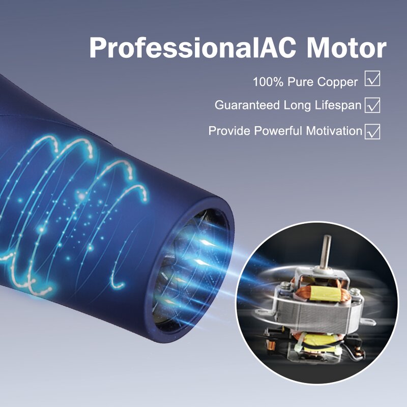 Hair Dryer Manufacturer - Professional Powerful 2400W with AC Motor & Concentrator Nozzle