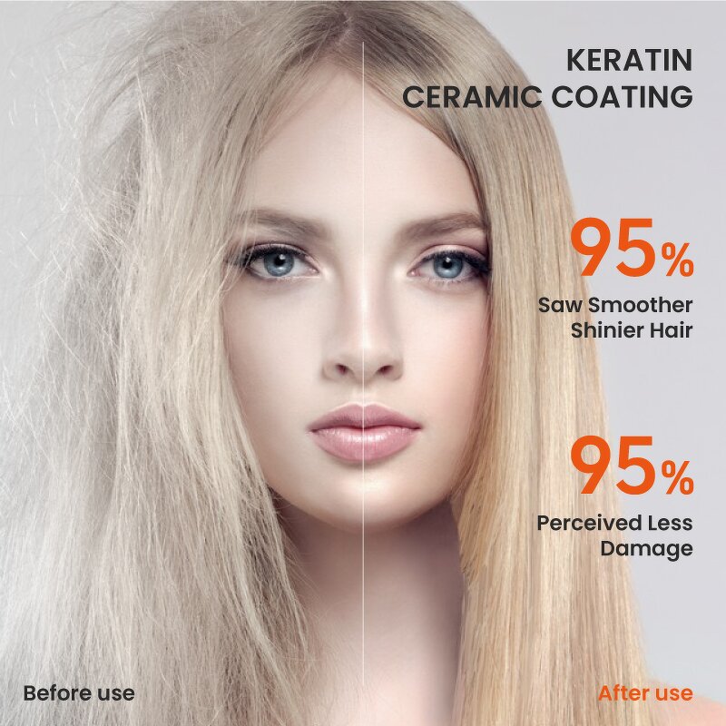 Hair Straightening Brush Manufacturer - Ceramic Coating Ionic 480F with LCD Temp