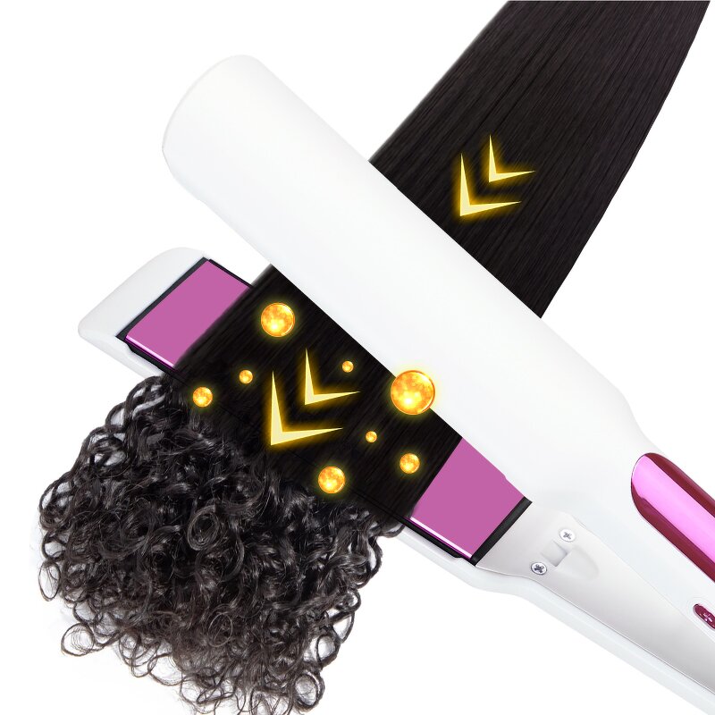Hair Straightener Manufacturer - Wide Ceramic Plate Ionic with LCD Display