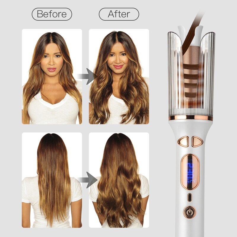 Hair Curler Manufacturer - Ceramic Fast Heating Auto Rotating 25mm